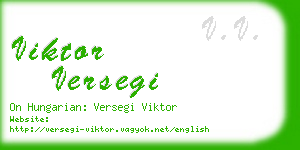 viktor versegi business card